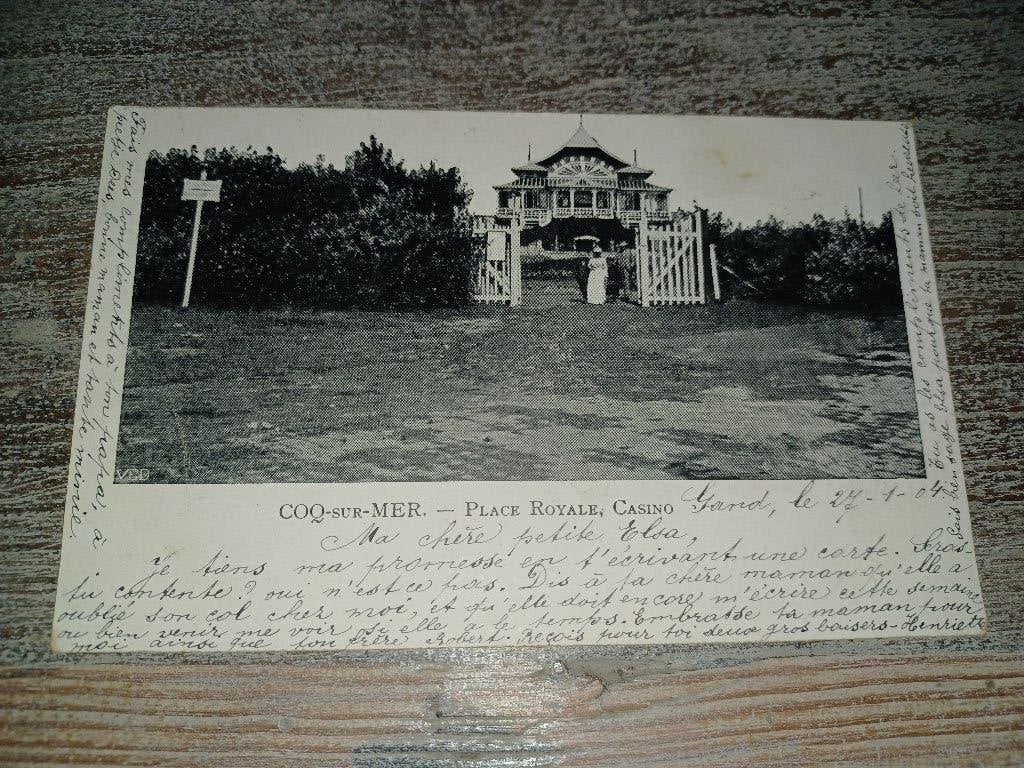 den haan pk casino1 904, Verzamelen, Ophalen of Verzenden, Voor 1920, Gelopen, West-Vlaanderen