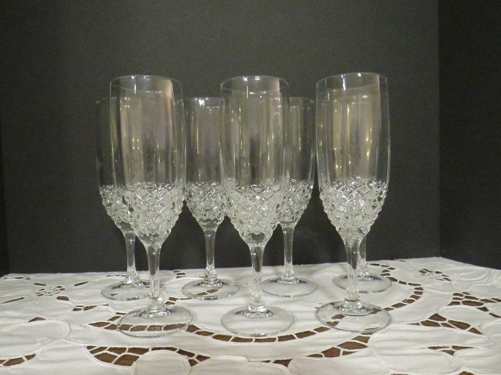 7 flûtes à champagne, Antiquités & Art, Enlèvement ou Envoi