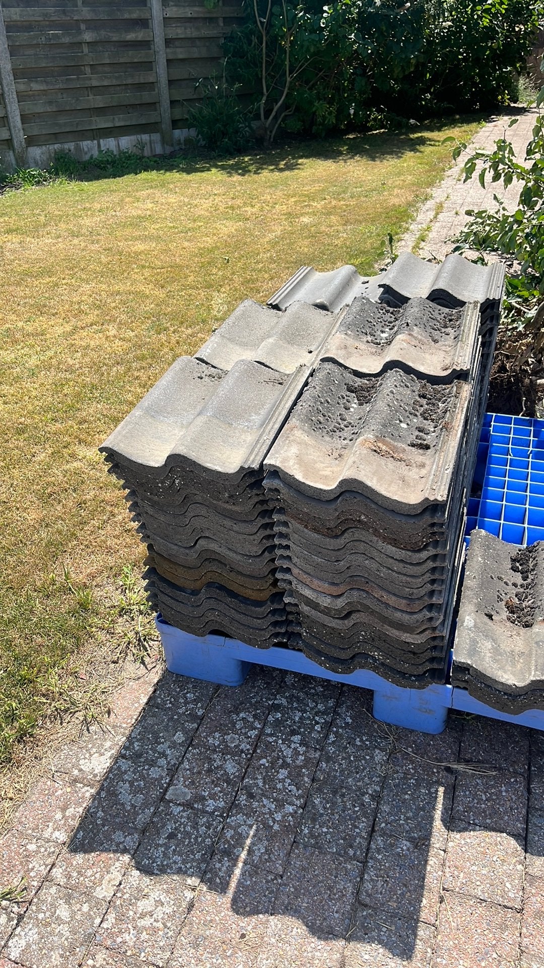 Gratis dakpannen, Ophalen, Gebruikt, Grijs, Dakpannen