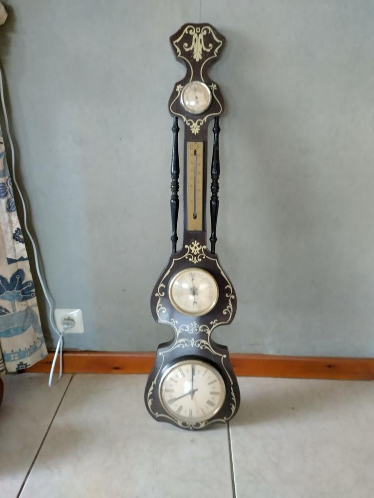 Weerstation met wandklok, Huis en Inrichting, Ophalen, Wandklok