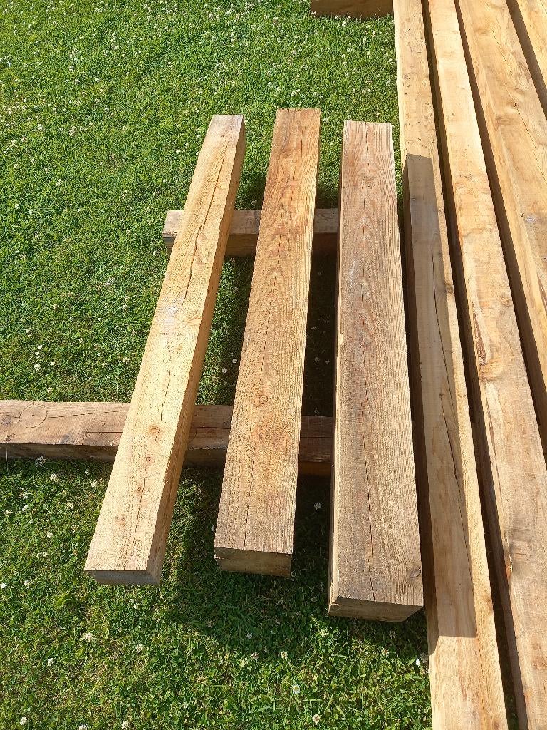 Poutres mélèze neuve, Enlèvement, Neuf, 250 cm ou plus, Poutres