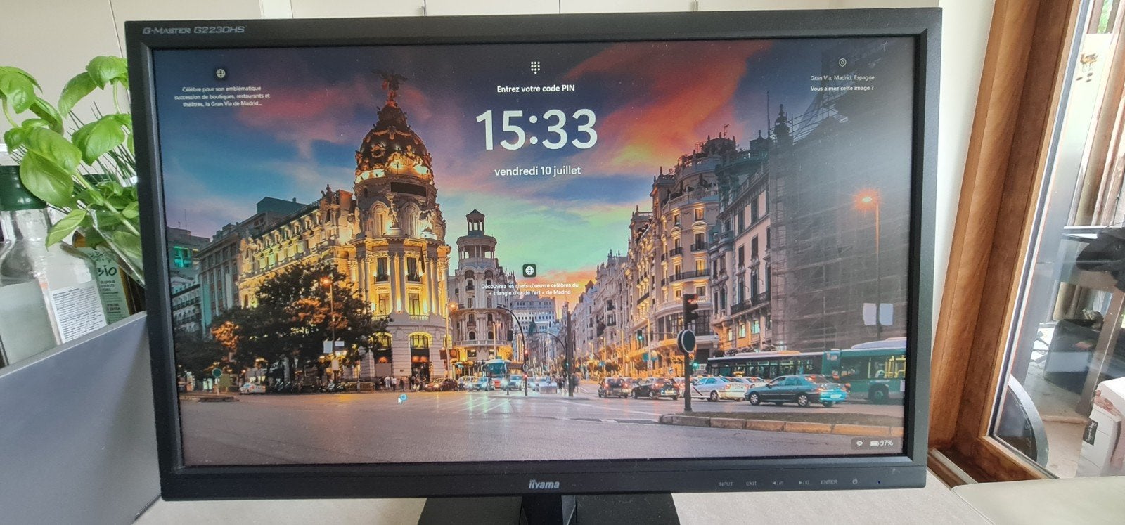 Moniteur iiyama G-Master 22 pouces, Informatique & Logiciels, Moniteurs, HD, Enlèvement, HDMI, LED
