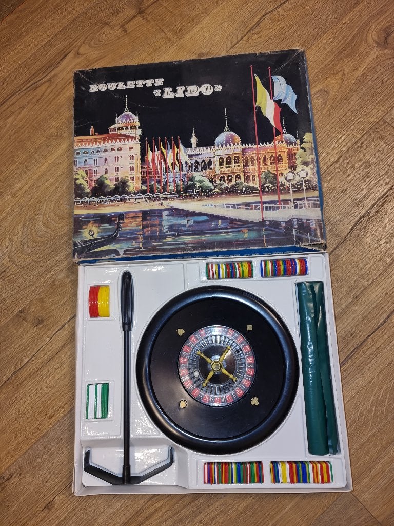 Vintage Roulette Lido casinospel jaren 60/70, Hobby en Vrije tijd, Drie of vier spelers, Ophalen, Gebruikt, Lido