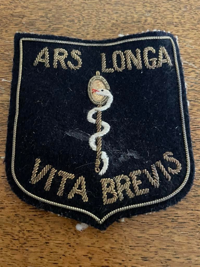Patch médical militaire Old Ball ! Vieillesse ? ? ?, Envoi, Armée de terre, Emblème ou Badge
