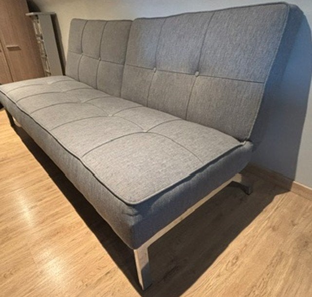 Zetel – slaapbank, Enlèvement, Utilisé, Gris