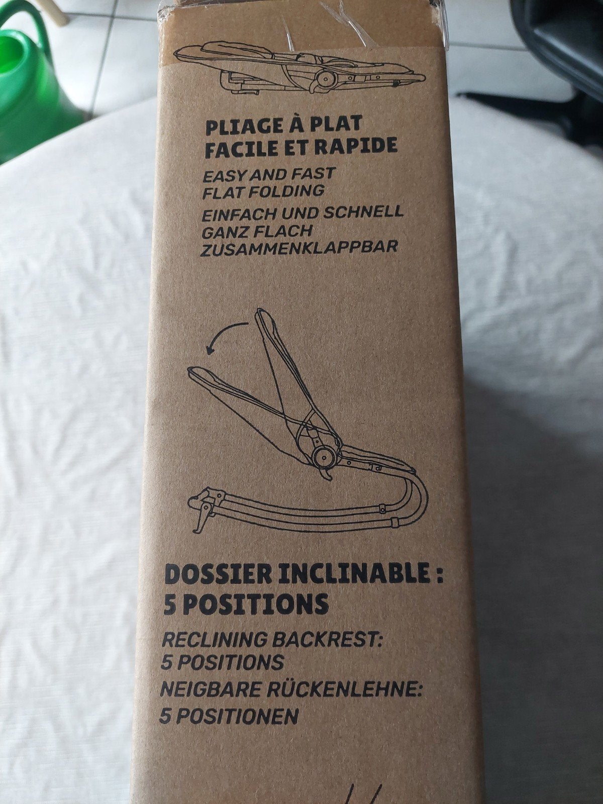 Nieuwe opvouwbare ligstoel Badabulle, Kinderen en Baby's, Ophalen of Verzenden