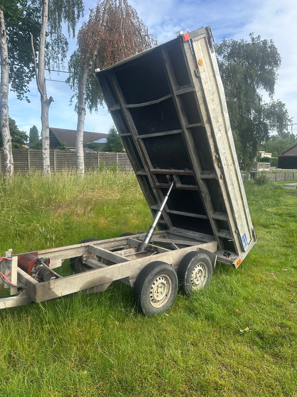 Kerenzo elektrische kipaanhangwagen 2700kg, Ophalen, Gebruikt