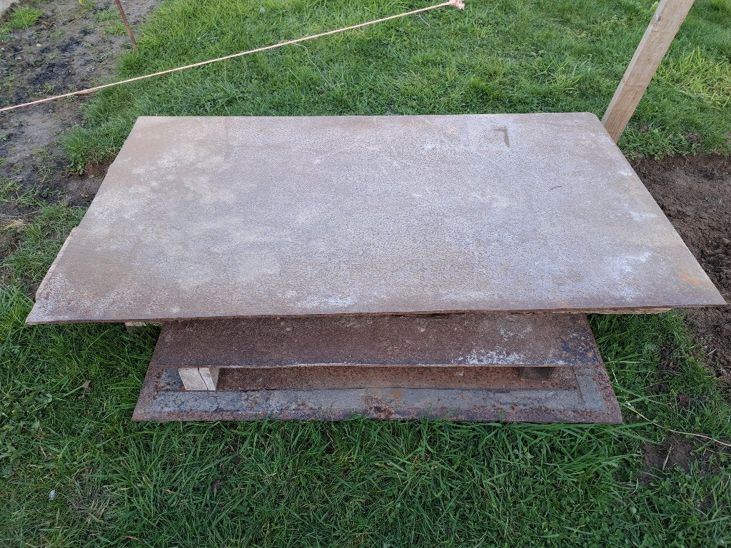 Staalplaten, Ophalen, Gebruikt, IJzer
