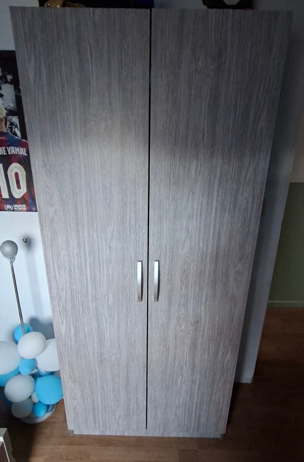Kleerkast met 2 deuren met 5 legplanken, Huis en Inrichting, Kasten | Kleerkasten, Ophalen, Minder dan 50 cm, Gebruikt, 150 tot 200 cm