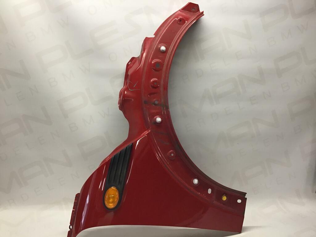 Zijscherm rechts rood Mini R56 1.6 Cooper Chili ('06-'14), -, Garde-boue, -, -