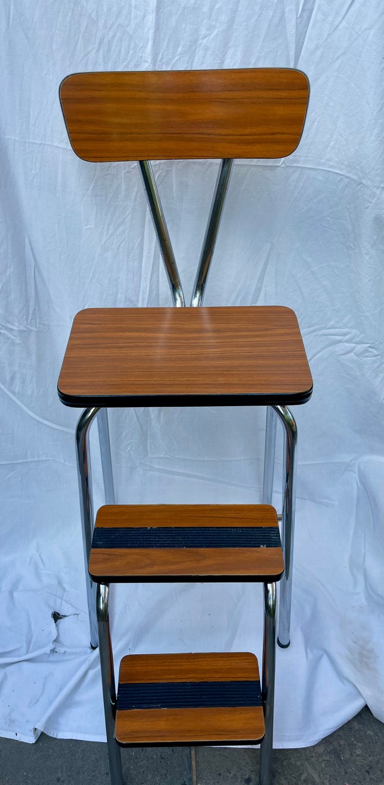 Chaise escabeau vintage, Enlèvement, Utilisé, Pliable ou rétractable/escamotable, Moins de 2 mètres