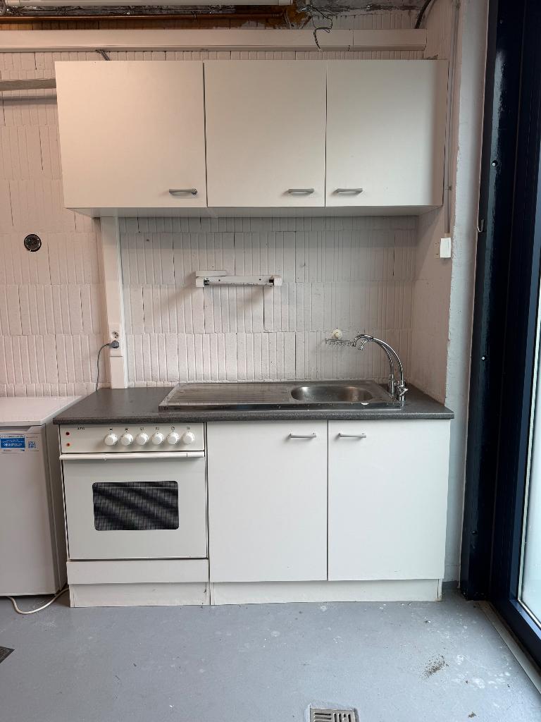 Keuken, Ophalen, Gebruikt, Wit, Enkelwandige keuken