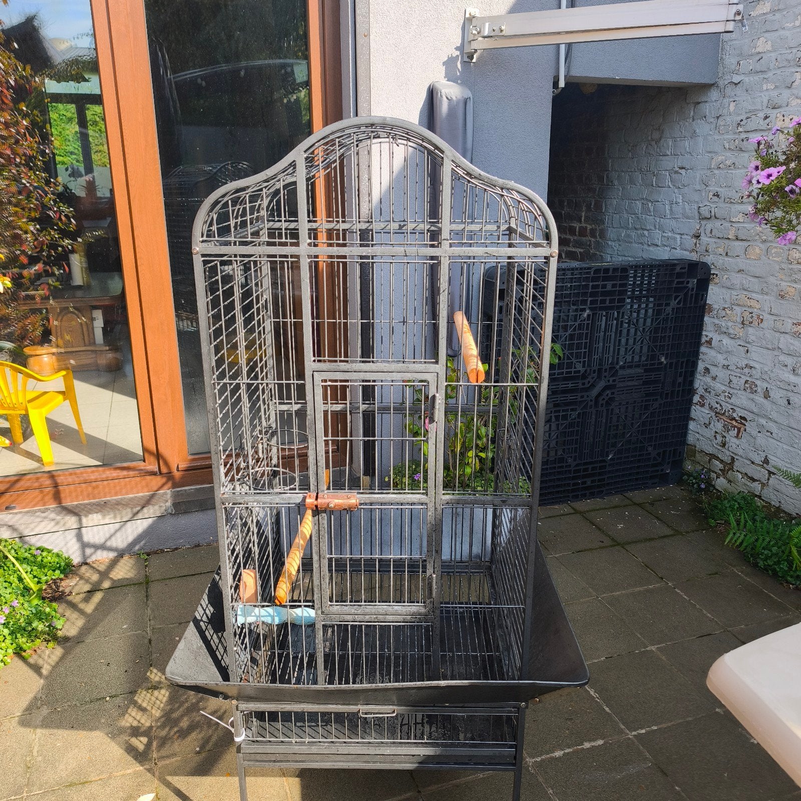 cage pour perroquet, Enlèvement, Utilisé, Métal, Volière