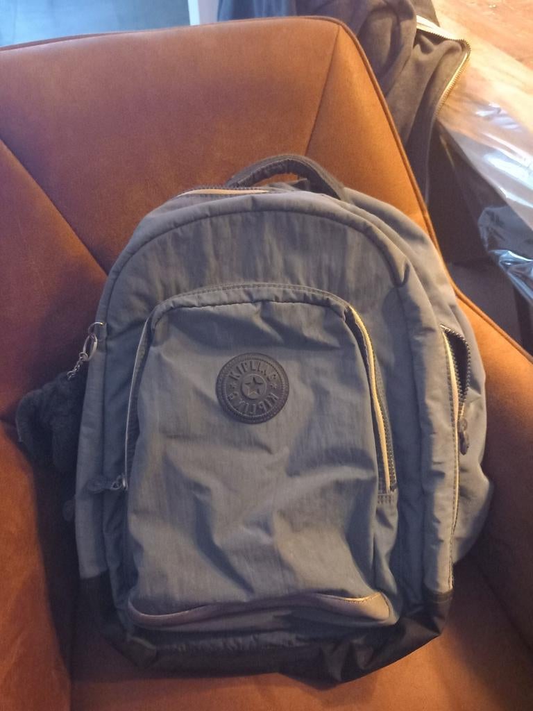 Kipling boekentas met laptop vak, Handtassen en Accessoires, Tassen | Schooltassen, Ophalen of Verzenden, Gebruikt, Blauw, Rugtas