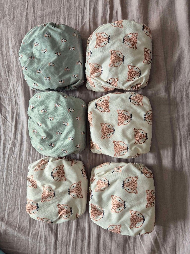 6 Wasbare luiers (Hema) + 6 (gloednieuwe) inleggers (Hema), Kinderen en Baby's, Ophalen, Zo goed als nieuw, Overige typen, Hema