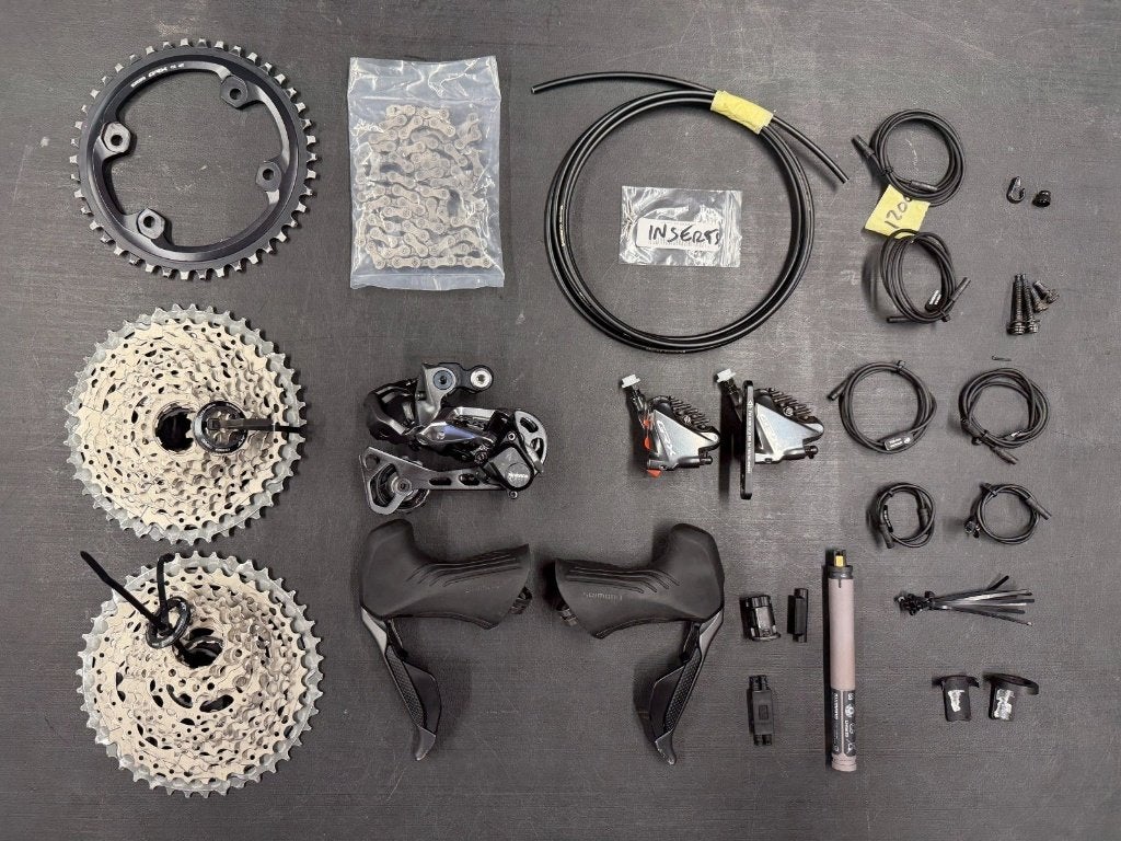Shimano GRX RX815 Di2 1x11-groepset met extra's (1xJM), Fietsen en Brommers, Fietsonderdelen, Ophalen of Verzenden, Gebruikt, Overige typen