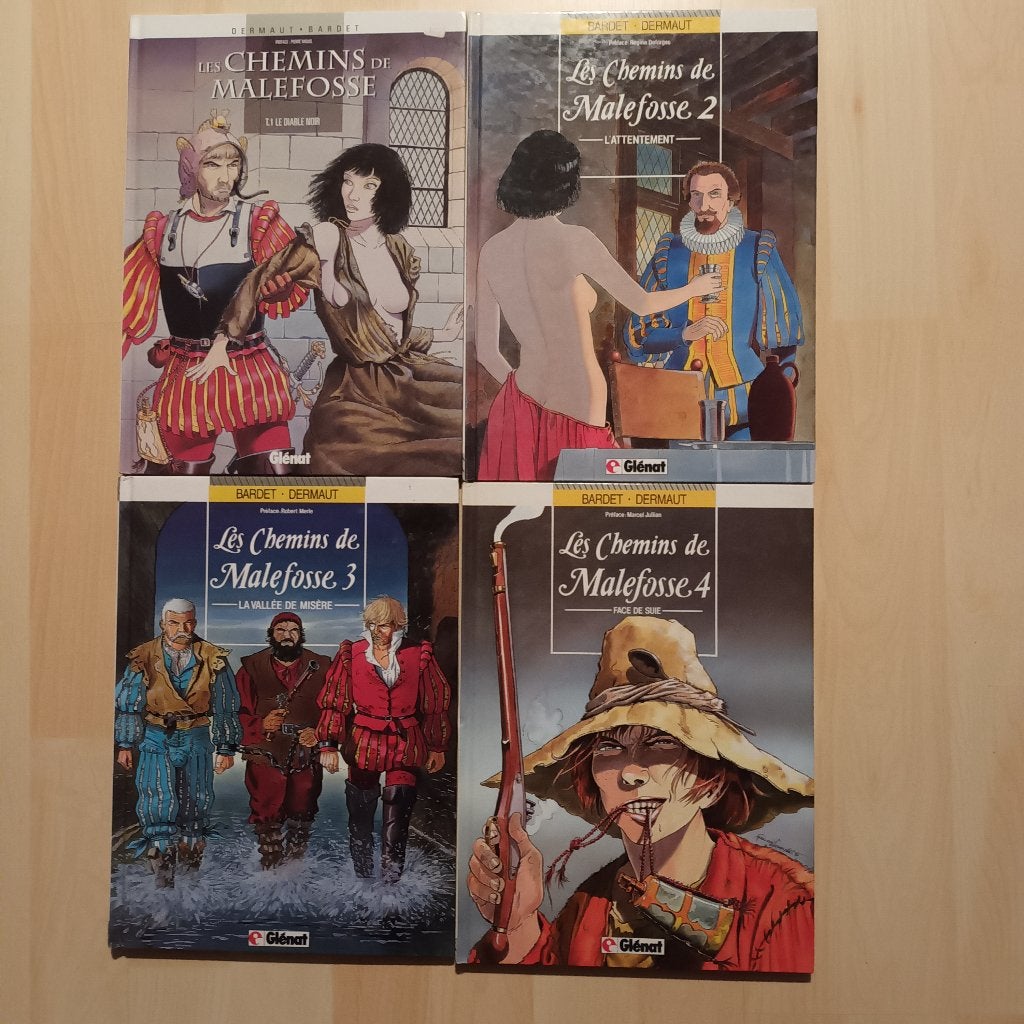 BD Les chemins de Malefosse 9 tomes, Plusieurs BD, Enlèvement ou Envoi, Bardet - Dermaut, Utilisé
