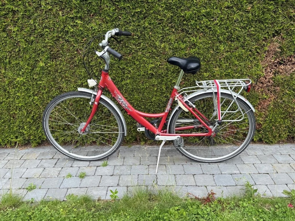 Eclips Rood Tussenmaat, Fietsen en Brommers, Gebruikt, Velgrem, Versnellingen, Ophalen