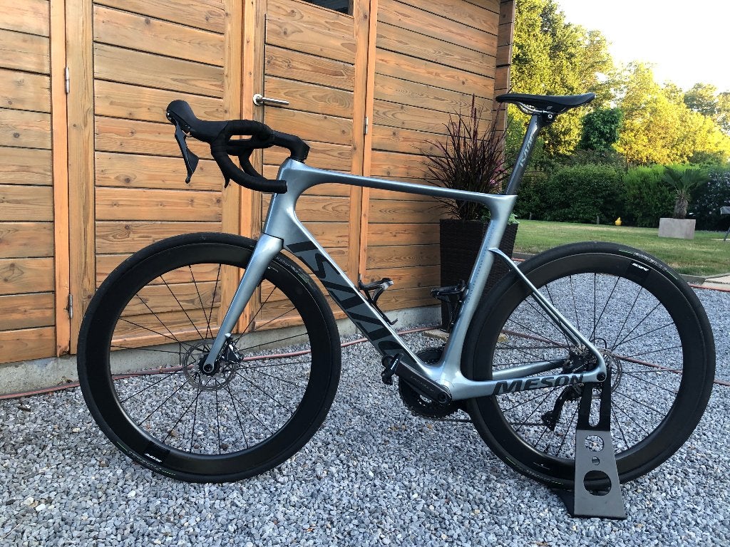 ISAAC MESON maat 58, Fietsen en Brommers, Carbon, Zo goed als nieuw, 57 tot 61 cm, Schijfrem