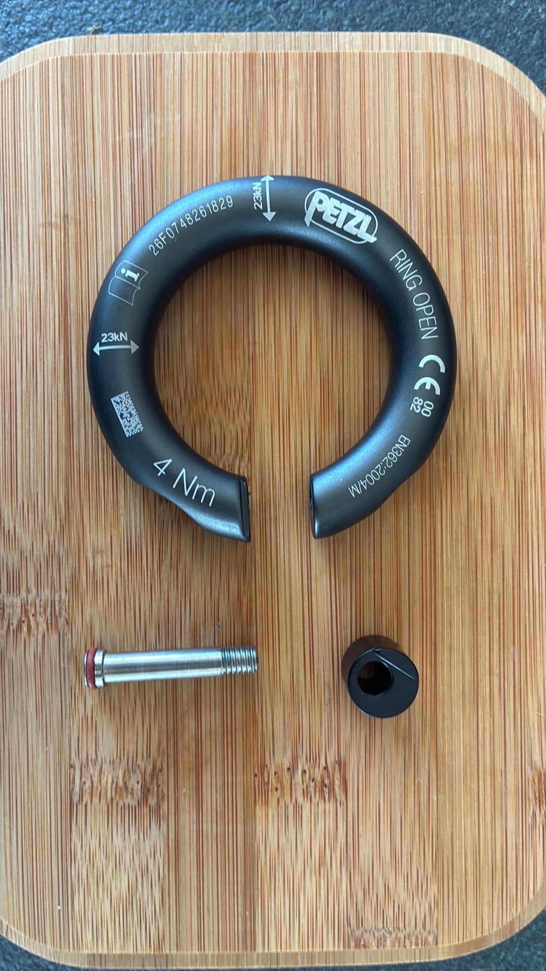 Petzl Ring Open, Sport en Fitness, Klimsport, Ophalen, Nieuw