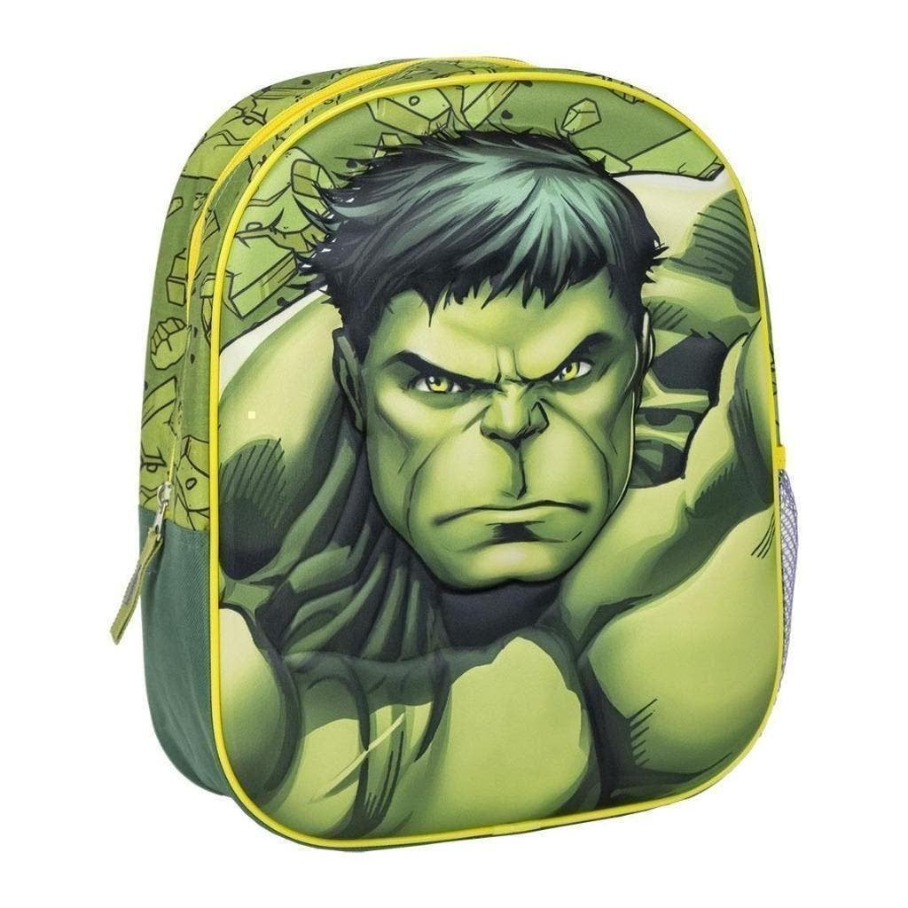 Avengers 3D Rugzak De Hulk - 31 cm - Marvel Rugtas, Disney of Dora, 25 tot 40 cm, Nieuw, Ophalen of Verzenden