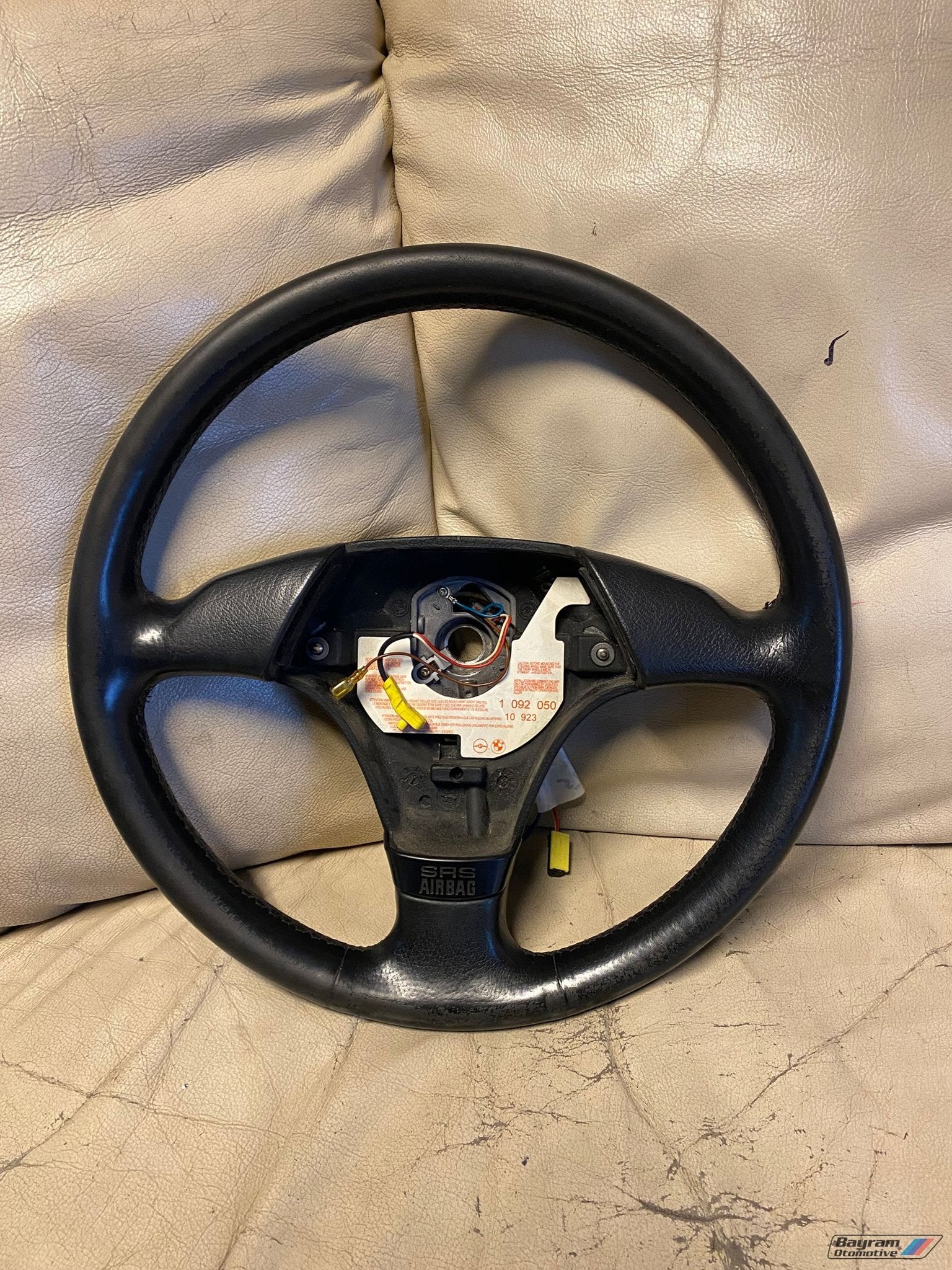Bmw E36 sportstuur zwart lederen stuur coupe Z3 3-serie cabr, Gebruikt, -, -, Ophalen of Verzenden