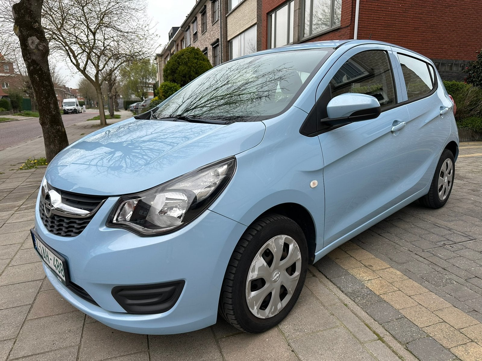 OPEL KARL 1.0 BENZINE AIRCO 55000KM 2016 6450€, Auto's, Opel, Stof, Euro 6, Blauw, Bedrijf
