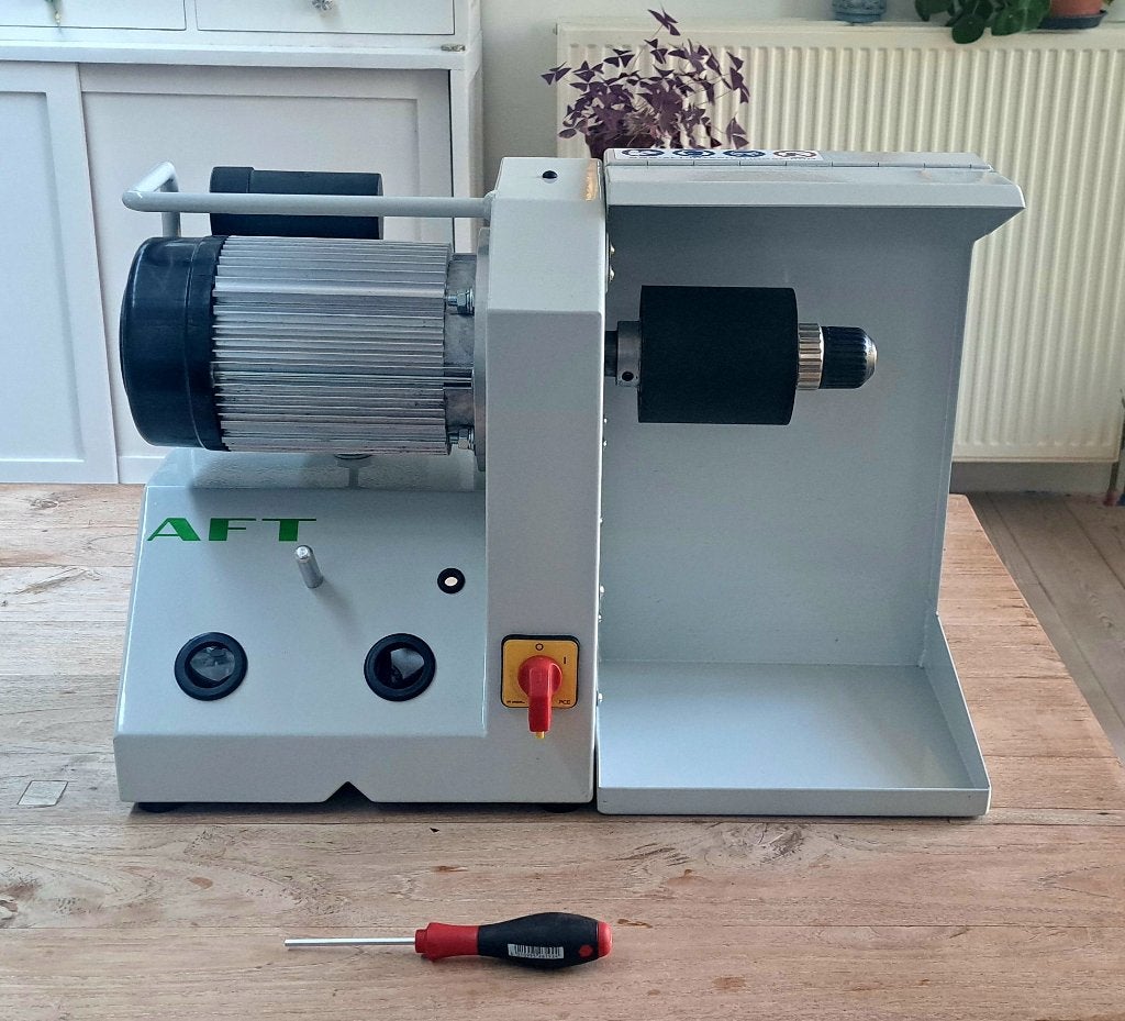 Podo 20 slijp/schuurmachine met afzuiging en filterzak, Ophalen, Zo goed als nieuw, Bandschuurmachine