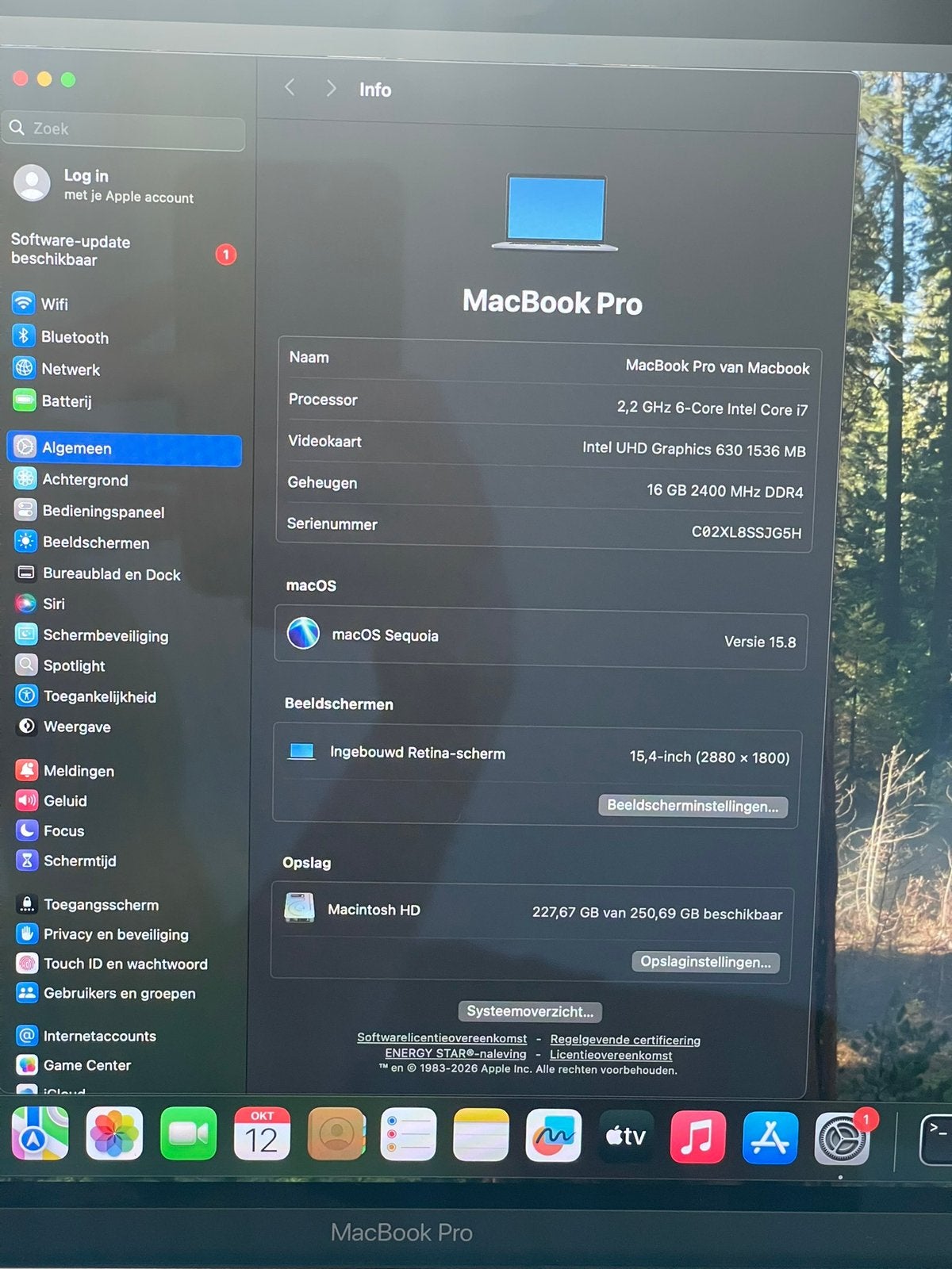 Apple MacBook Pro 15 “   2018 i7 16 Go Radeon Pro -LIRE ADV, MacBook Pro, 256 GB, Enlèvement ou Envoi, Comme neuf
