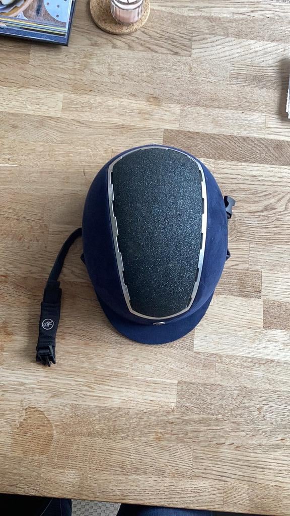 BR Paardrijhelm Blauw Glitter – Maat 52-54 + 3 Liners & Tas, Dieren en Toebehoren, Ophalen, Gebruikt, Kinderen, Cap
