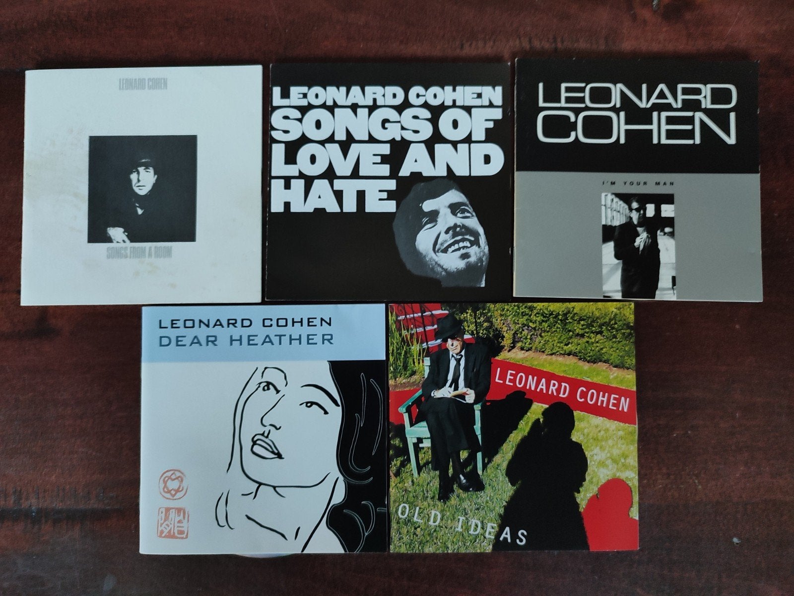 5xCD: LEONARD COHEN (CD + inlayboekje, geen doosje/rugzijde), Ophalen of Verzenden, Zo goed als nieuw