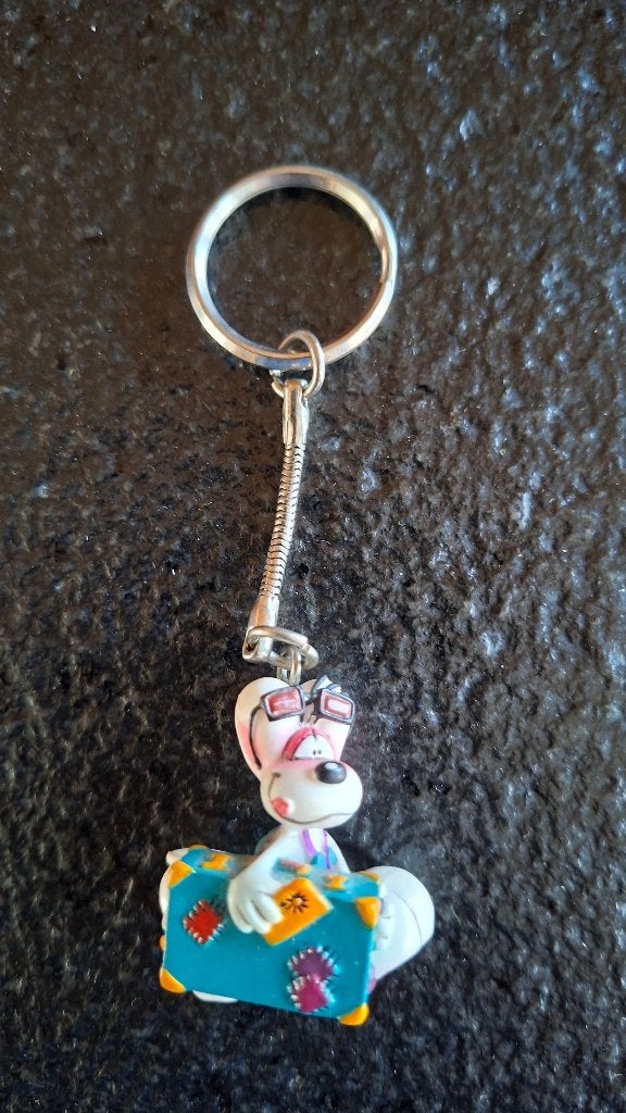 Diddl sleutelhanger: Diddle op vakantie., Verzamelen, Diddl, Ophalen, Diddl, Zo goed als nieuw, Beeldje of Figuurtje