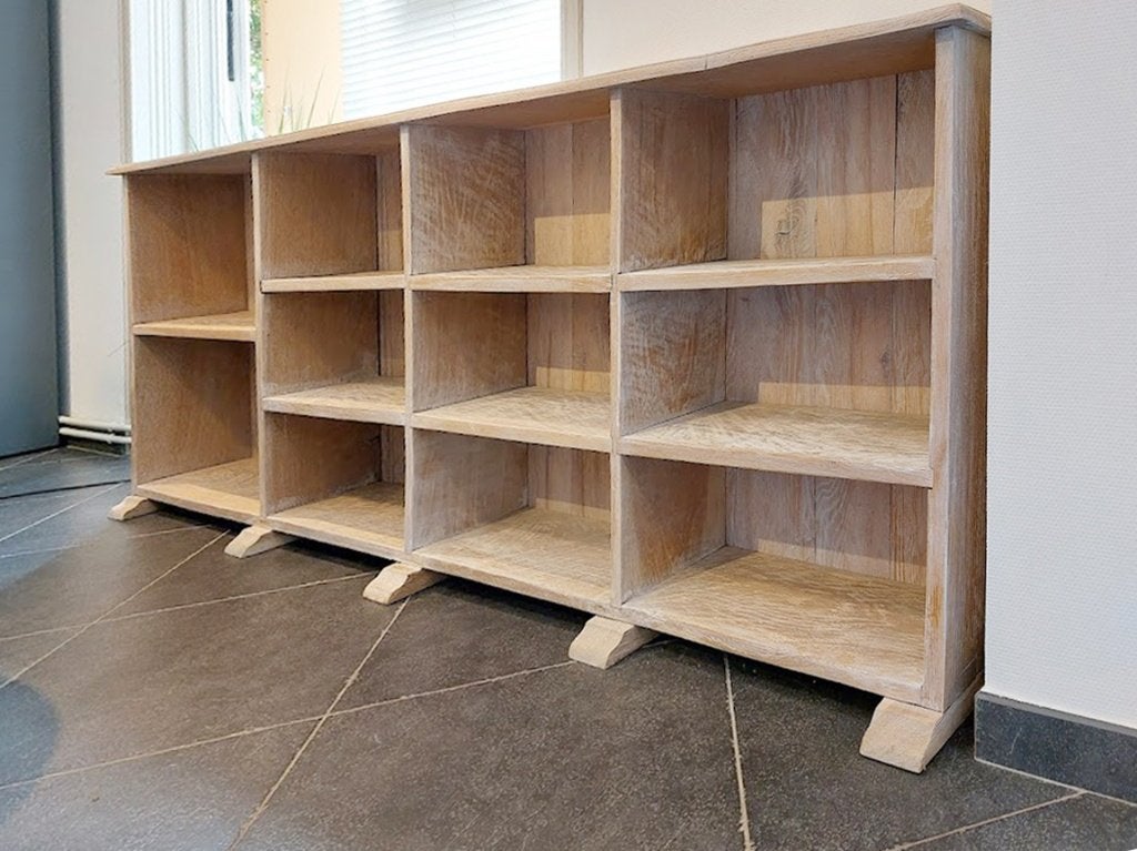 landelijke boekenkast, Huis en Inrichting, Kasten | Boekenkasten, Ophalen, Met plank(en), Gebruikt, Eikenhout