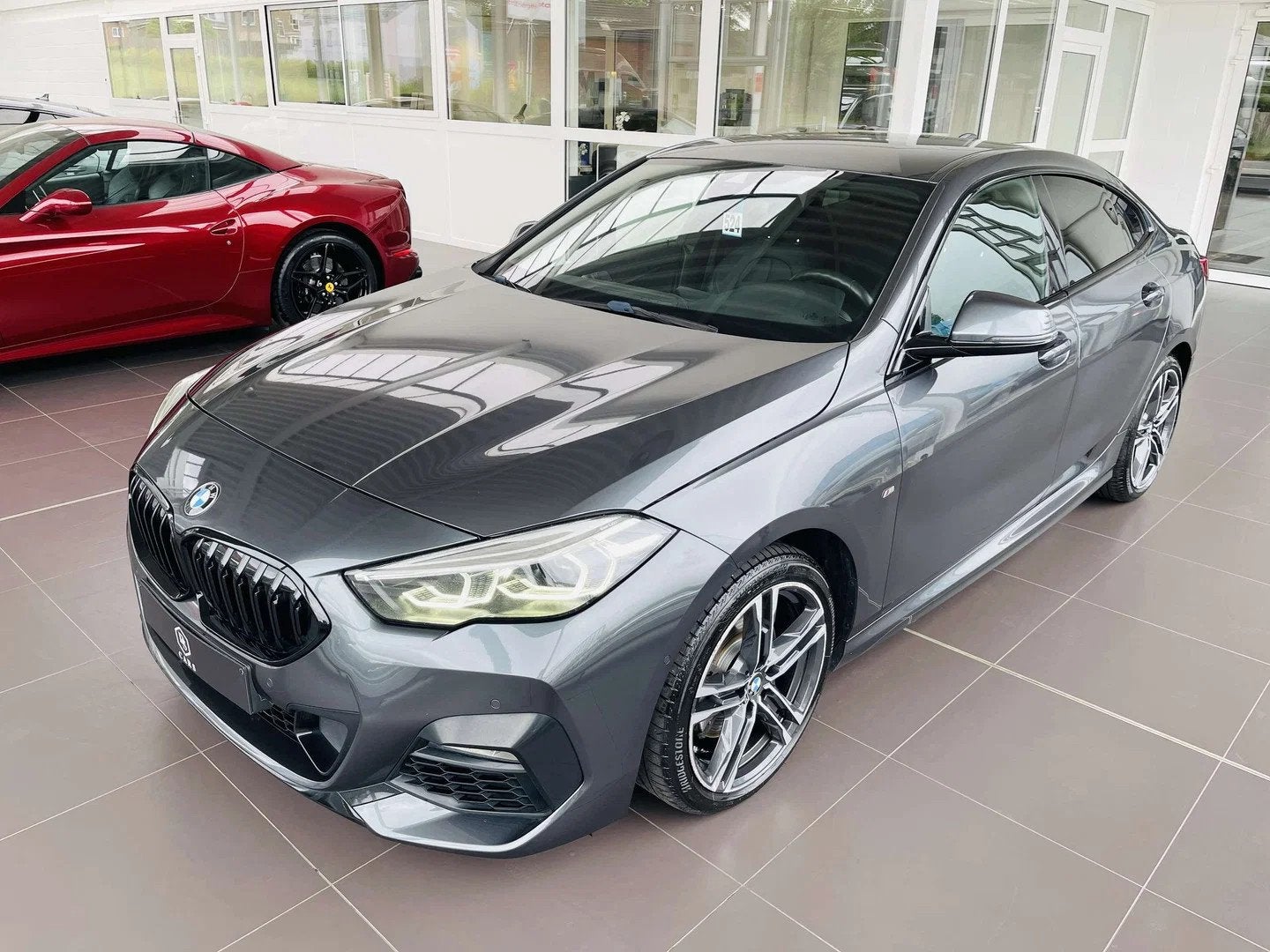 BMW 2 Serie 216 dA GC * GARANTIE + PACK M + LED + GPS + CUIR, Autos, BMW, Cuir, Argent ou Gris, Entreprise, Noir