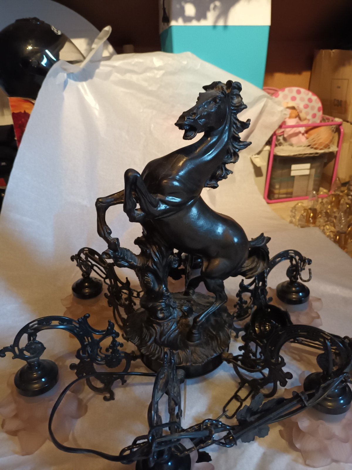 Mooie zware luster, Antiek en Kunst, Ophalen