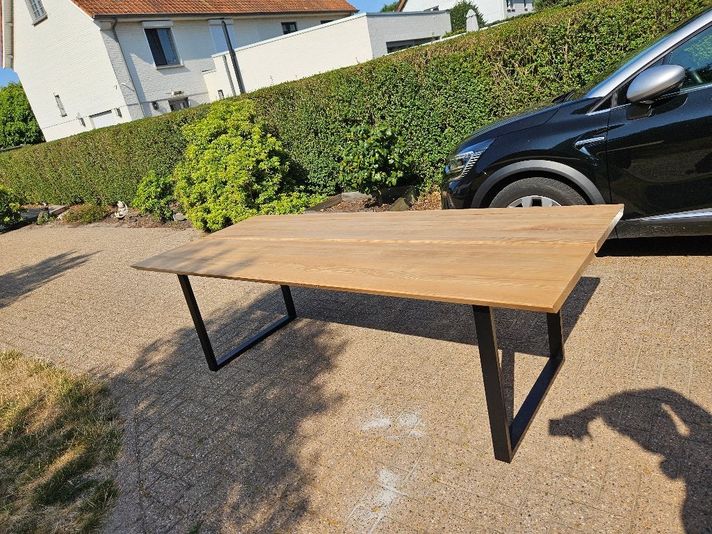 Table de salle à manger Lex Furnified - 240x100x75, Neuf, Chêne, Enlèvement, 50 à 100 cm