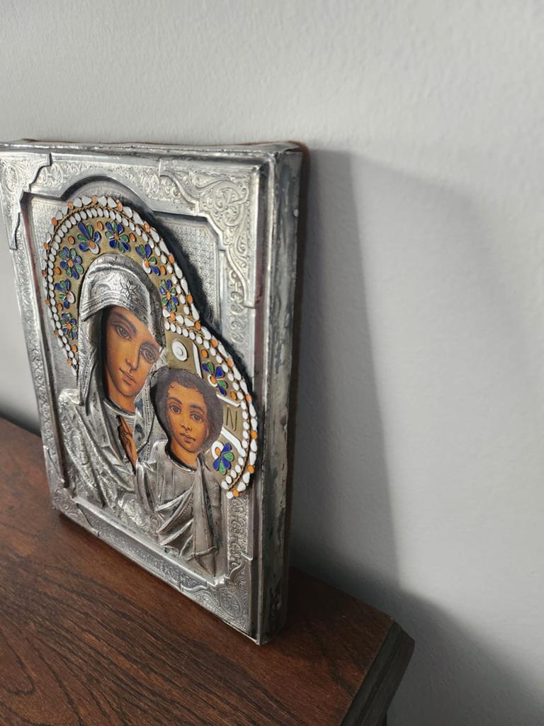 Icoon van moeder gods van kazan, Antiek en Kunst, Antiek | Religieuze voorwerpen, Ophalen