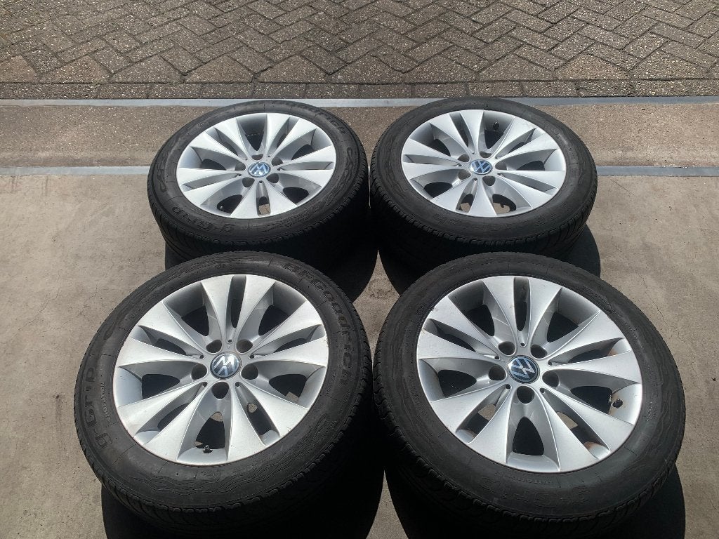 VW TRANSPORTER T5 T6 VELGEN + BANDEN 225 55 R17, Ophalen of Verzenden, Gebruikt