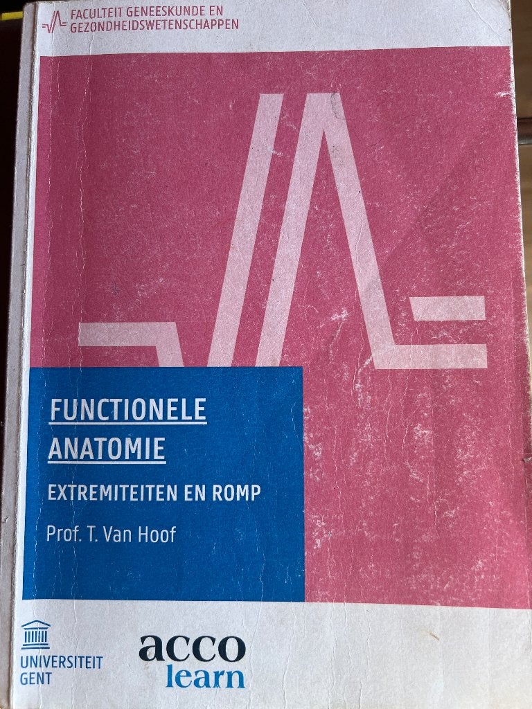 Functionele anatomie, Boeken, Ophalen of Verzenden, Gelezen, Overige wetenschappen