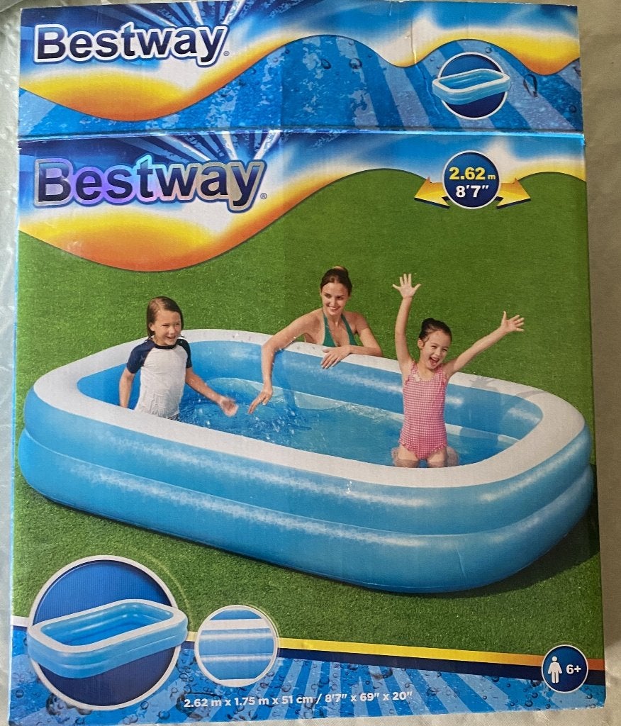 Piscine gonflable Bestway 2,62x1,75x0,52 m, Jardin & Terrasse, Piscines, 200 à 400 cm, Piscine gonflable, Enlèvement ou Envoi