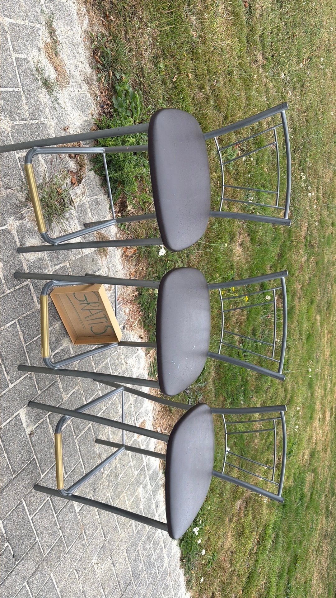 GRATIS 3 barstoelen, Ophalen, Gebruikt