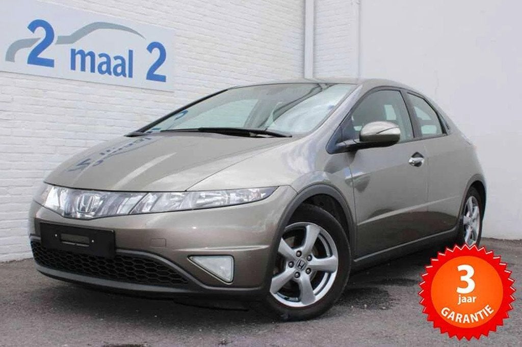 Honda Civic Airco / Cruise / Inclusief 3 JAAR garantie!, Auto's, Zwart, 4 cilinders, 1650 kg, Bedrijf