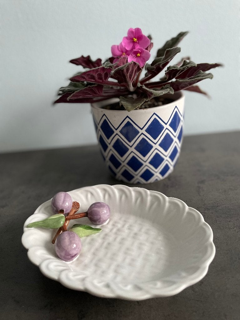 Plat en céramique vintage, Enlèvement
