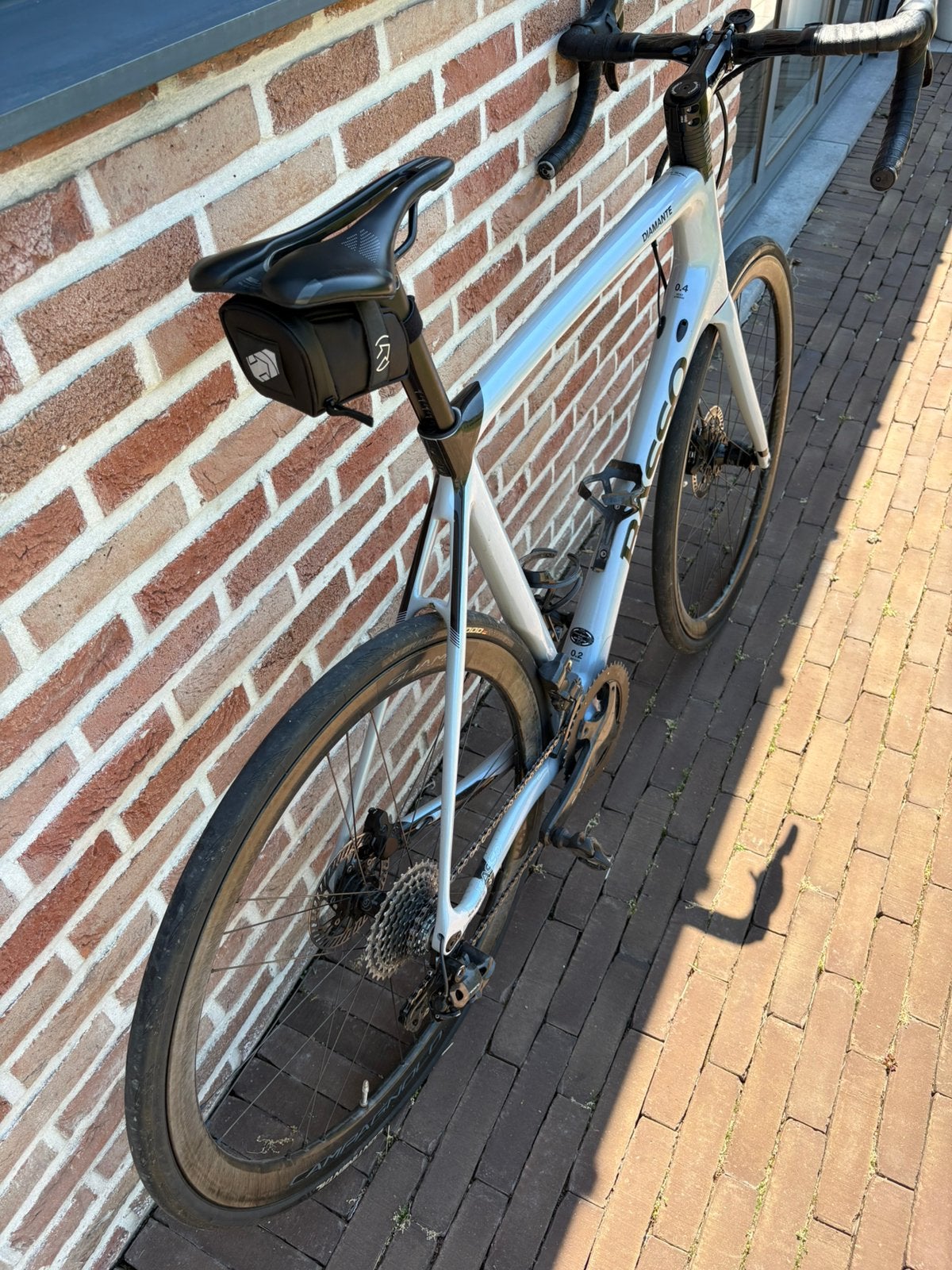 Basso Diamante Disc Opal White 58, Fietsen en Brommers, 28 inch, Carbon, Heren, Zo goed als nieuw