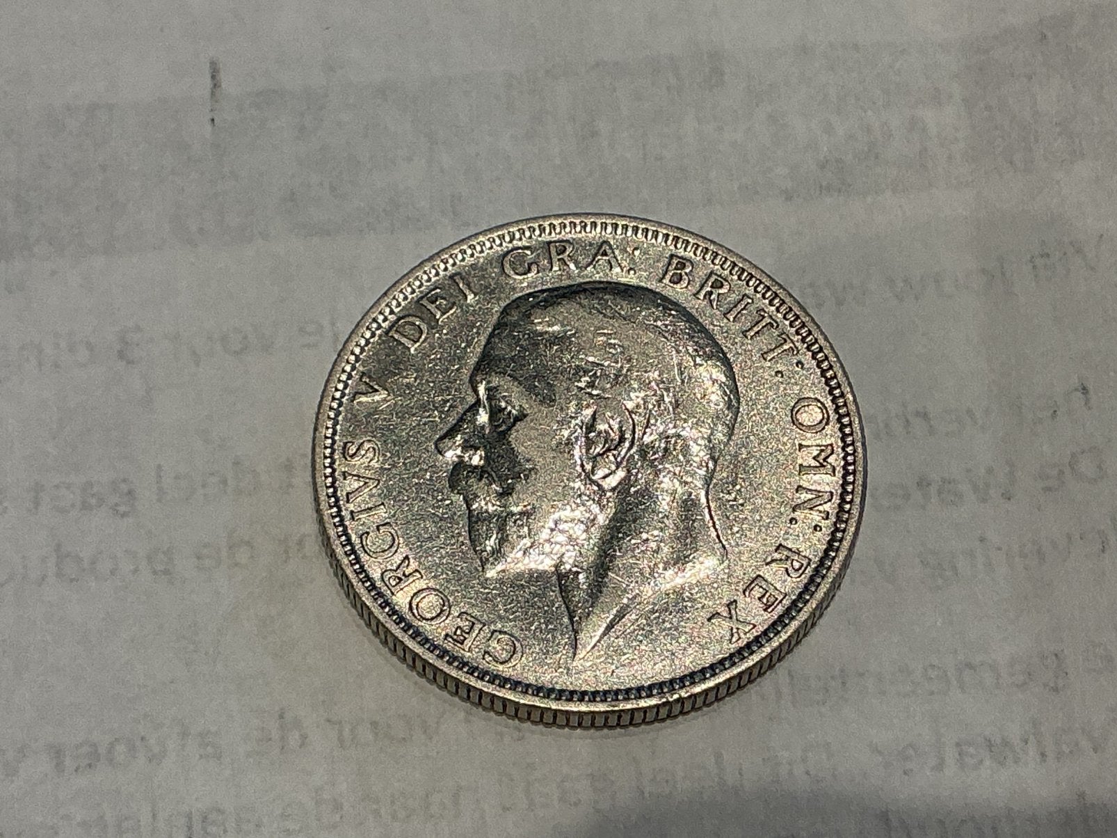 Royaume-Uni 1 florin 1936 argent, Enlèvement ou Envoi