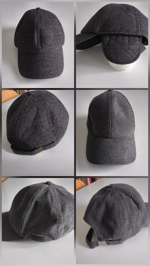 2 grijze comfortpetten voor heren /T.L - XL/NIEUW., TEX / C&A, 60 cm (XL, 7½ inch) of meer, Nieuw, Ophalen of Verzenden