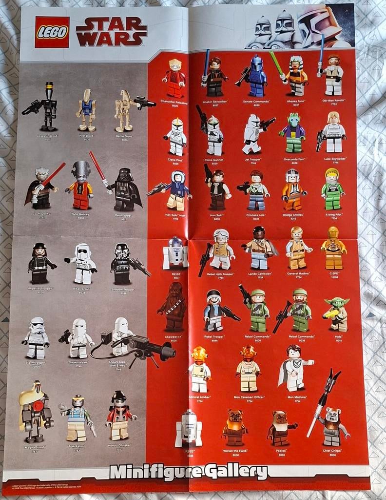 Affiche de la galerie de figurines Lego Star Wars 2009,, Enlèvement ou Envoi, Comme neuf, Lego