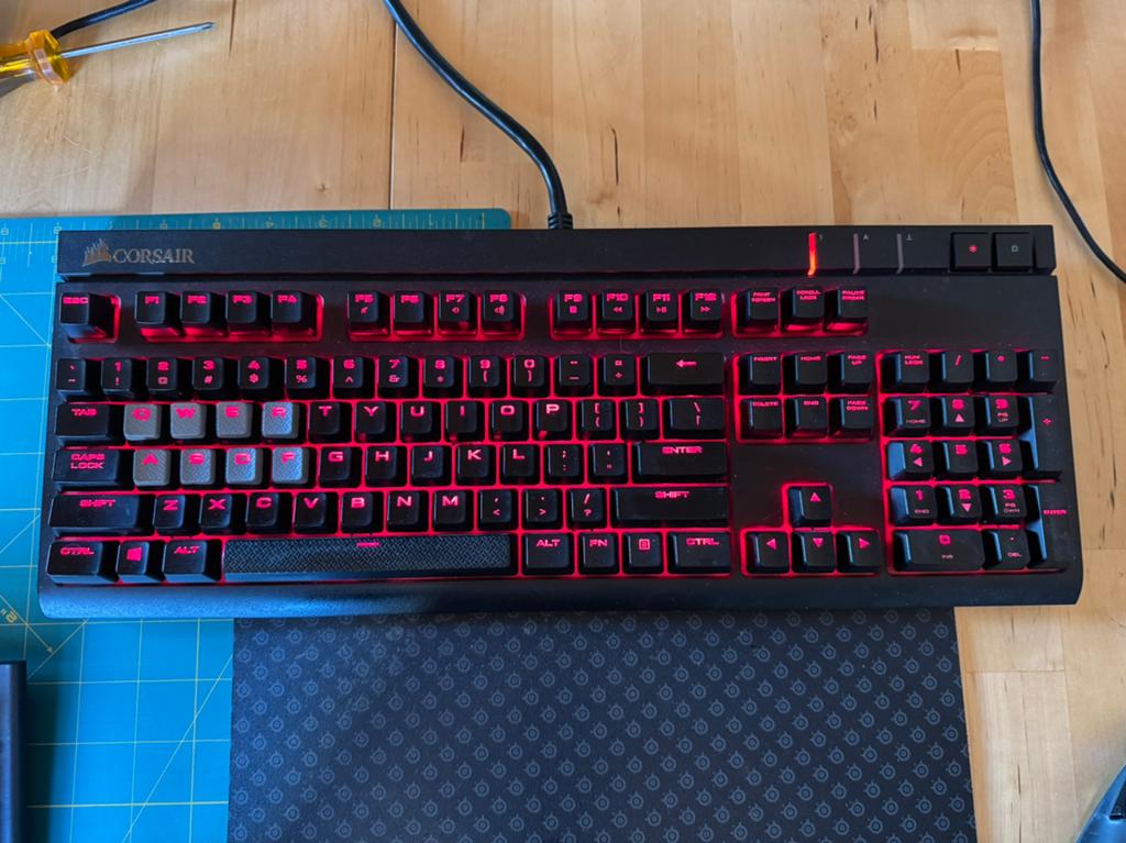 Corsair STRAFE RGB mechanical keyboard, Computers en Software, Toetsenborden, Ophalen, Gebruikt, Gaming toetsenbord, Qwerty