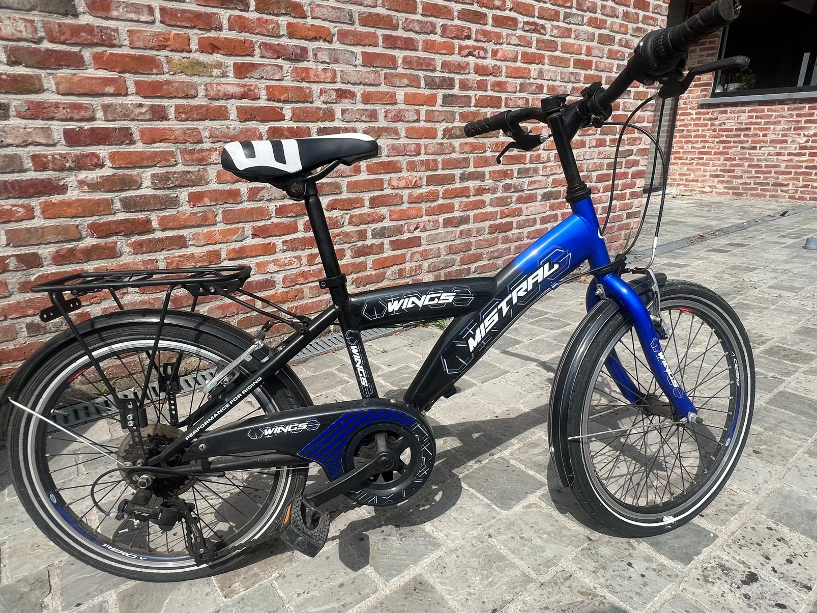 Kinderfiets 20 inch, Fietsen en Brommers, Ophalen, Gebruikt, Velgrem, Versnellingen
