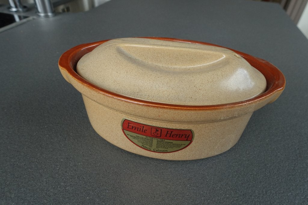Emile Henry  - Tajine Stoofpotje met deksel. Uitstekend!, Maison & Meubles, Cuisine | Casseroles & Poêles, Avec couvercle, Enlèvement ou Envoi